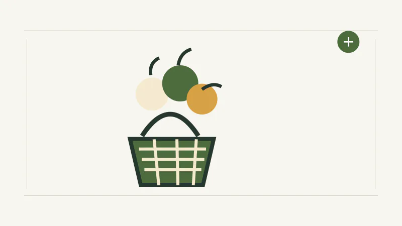 Basket Bounty slot fruit basket beside wooden reels